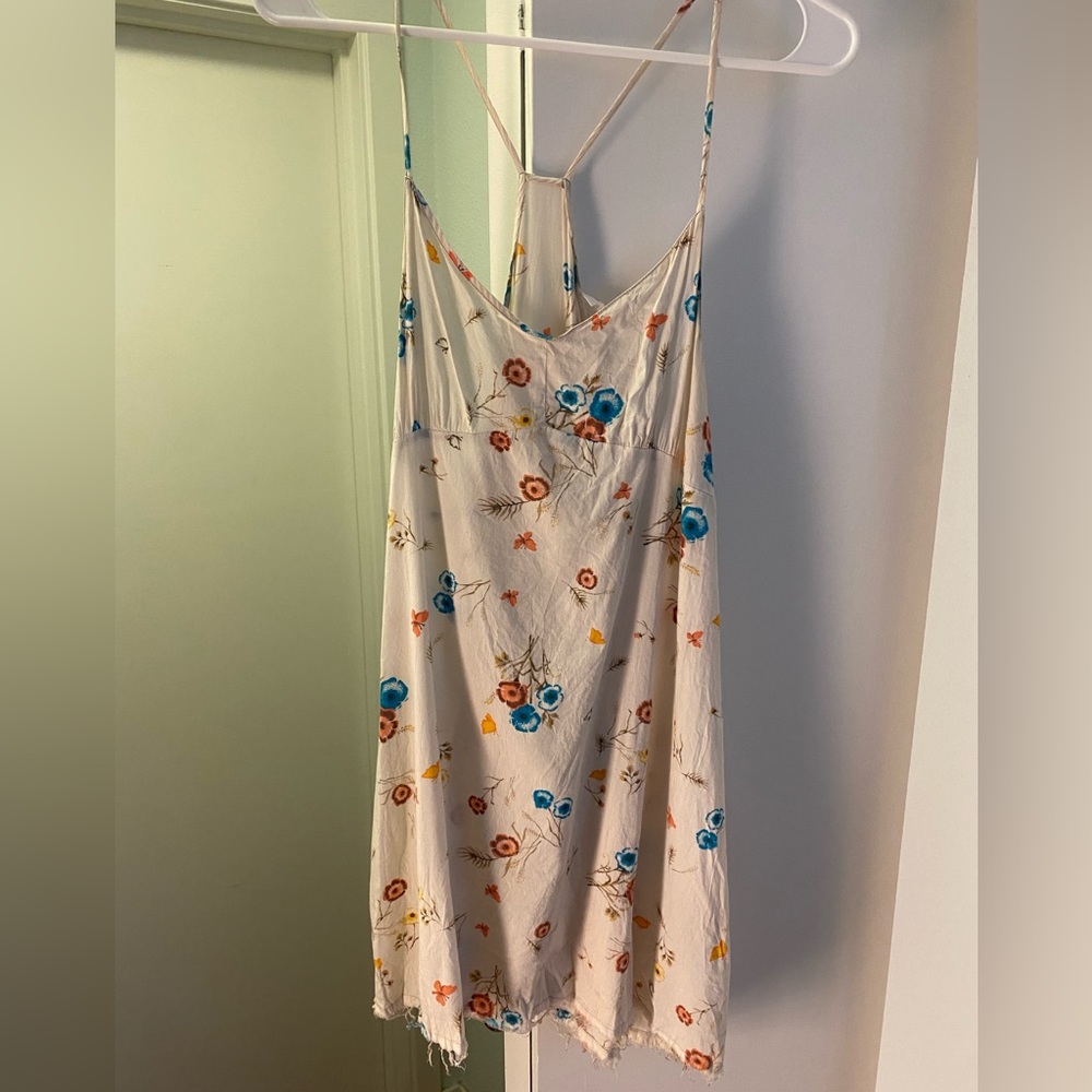 Ditzy floral dress. Racer back